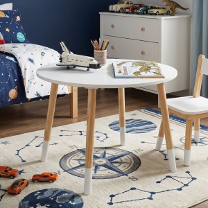Masă pentru copii, H&S Collection, din MDF alb, 60 cm