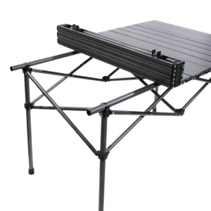 Masă pliabilă, cu cadru metalic și blat rezistent, compactă pentru camping – 95x56x50 cm, eCarla, SC09SZ
