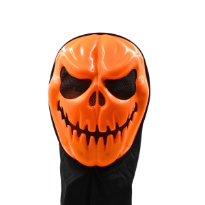 Mască pentru Halloween, Goodmark, model dovleac, cu glugă neagră, one size