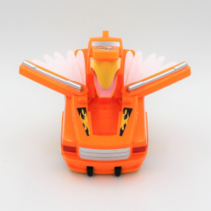 Mașinuță convertibilă, tip robot Eagle, Deluxbase, culoarea portocaliu