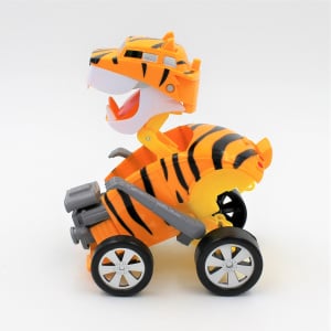 Mașinuță convertibilă, tip robot Tiger, Deluxbase, culoarea galben