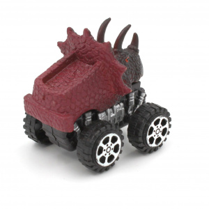 Mașinuță cu sistem friction triceratops multicolor - Img 2