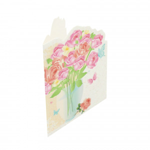 Mini felicitare Rose Vase