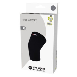 Orteză pentru Genunchi, Tricotat, Pure 2 Improve (Mărimea L) – Negru