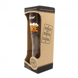 Pahar pentru bere BĂUTOR AUTORIZAT 600ml