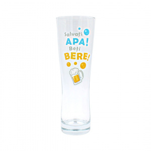 Pahar pentru bere SALVAȚI APA! 600ml