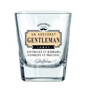 Pahar whisky „Savurează cu răbdare, gândește cu precizie"