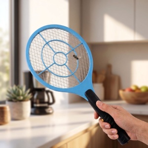 Paletă electrică anti insecte, 16x45 cm, culoare albastru