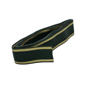 Panglică textilă VERDE AURIU 25mm x 3m