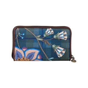 Portofel Willow, Pip Studio, Dark Blue, 18x3x11 cm, colecția Flores Felices