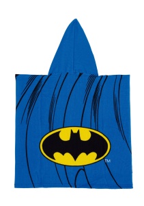 Prosop de plajă, Poncho, pentru copii, model Batman, 55x55 cm, Arditex