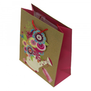 Punga cadou hartie M GARDEN FLORAL