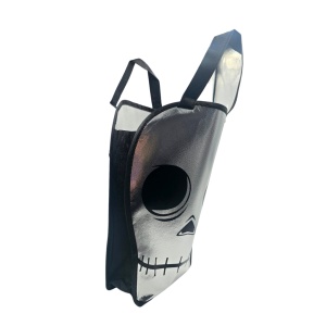 Pungă de colindat, pentru Halloween, metalizată, model craniu, Eurowrap
