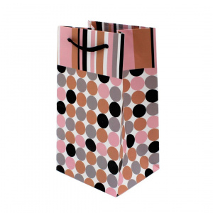 Punga P cadou parfum Dots 19x10.5x9cm