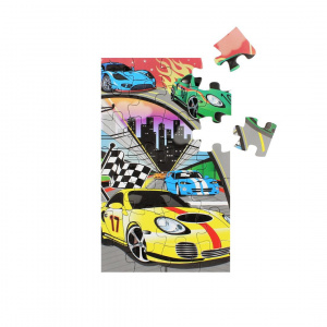 Puzzle 28 piese masinute multicolor - Img 2