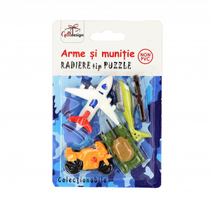 Radiere puzzle colecționabile seria Arme și muniție motocicletă