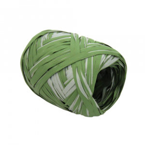 Rolă rafie 20 m verde alb