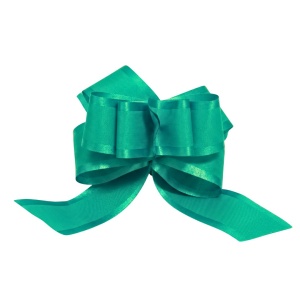 Self-forming Flower bow, turquoise