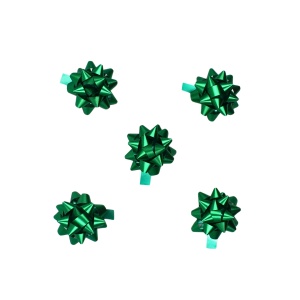 Set 10 steluțe autoadezive, 5 cm, Brizzolari, culoarea verde - Img 2