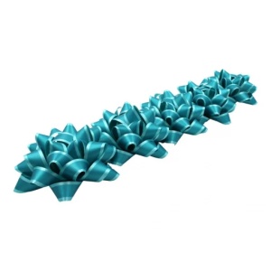 Set 10 steluțe autoadezive, 7 cm, Brizzolari, culoarea turcoaz mat