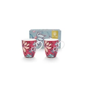 Set 2 cani din porțelan, Pip Studio, 350ml, colecția Flower Festival