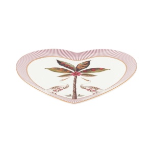 Set 2 farfurii, formă de inimă, Pip Studio, Pink, 21.5 cm, colecția La Majorelle