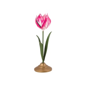 Set 2 suporturi, din metal, Pip Studio, lalele 21 și 26 cm, Pink, colecția Others