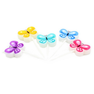Set 5 lumânări Fluturași Multicolor - Img 2