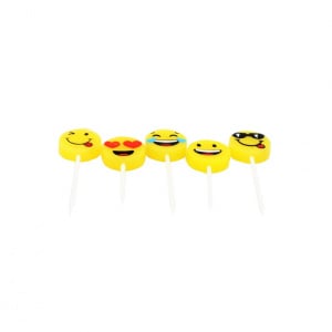 Set 5 lumânări party Smiley - Img 2
