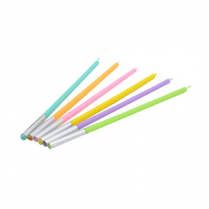 Set 5 lumânări tort Ginza, curcubeu Celebright 14.5cm