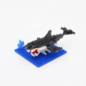 Set construcție Microbricks rechin 150 piese