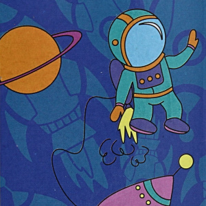Set creativ pictură pe pânză model astronaut - Img 6