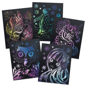 Set de Artă "Scratch & Sketch" cu Personajul Isadora – Nebulous Stars