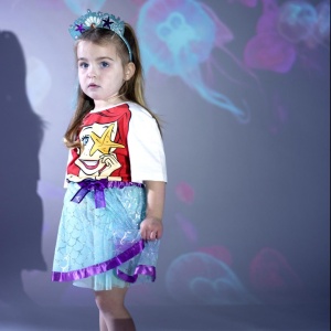 Set fustiță cu bentiță, Cerda, model Ariel