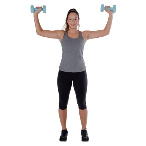 Set gantere neopren 2x3 kg Pure 2 Improve – capete pătrate, albastru și ambalaj premium