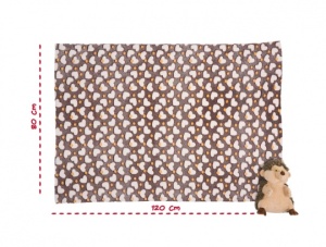 Set păturică cu arici din pluș, Perletti, 80x120 cm, colecția Perletti Toys