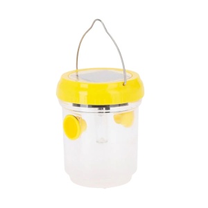 Cacpcană solară pentru insecte, cu LED, 7x9 cm, culoare galben