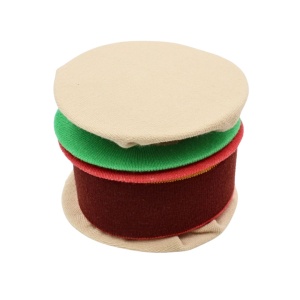 Șosete amuzante cu design Burger, ambalate creativ sub formă de burger
