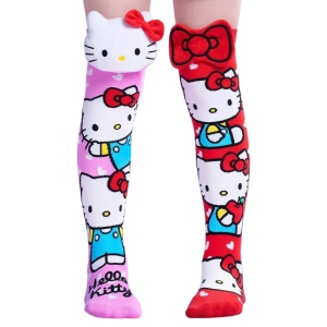 Șosete lungi colorate Madmia Hello Kitty pentru fete 6-99 ani