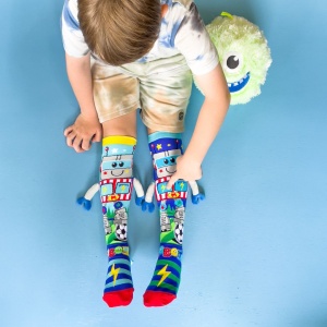 Șosete lungi colorate Madmia pentru băieți Robot 3-5 ani - Img 8