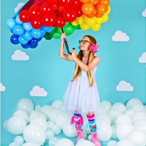 Șosete lungi colorate Madmia pentru fete Hunny Bunny 3-5 ani - Img 5