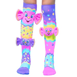 Șosete lungi colorate Madmia pentru fete Jolly lolly 3-5 ani