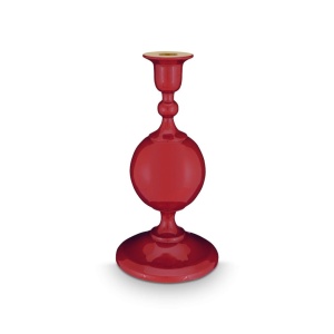 Suport metalic pentru lumânare, candle holder sphere, Dark Red, 24 cm, colecția Love Birds, Pip Studio