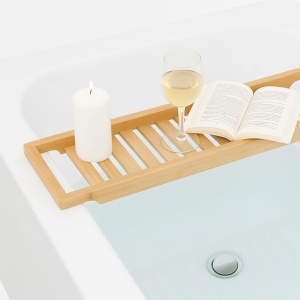 Suport pentru cadă, din bambus – Bathroom Solutions, 64x15x3.8 cm