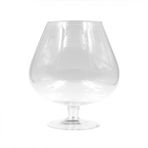 Vaza sticla forma pahar coniac 24.5cm