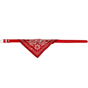 Zgardă cu eșarfă pentru câini, Koopman, 37 cm, culoarea roșu