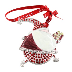 Set cadou Bailey & Brooke, 4 decorațiuni metalice cu Moș Crăciun