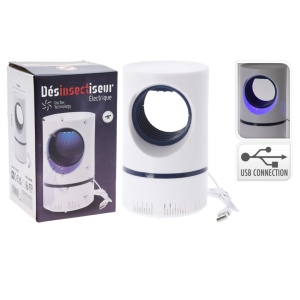 Aparat anti-insecte electric cu lumină UV și conexiune USB – tehnologie vortex silențioasă