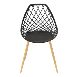Scaun de grădină ARANDA, Jumi, negru – design modern, rezistent la intemperii