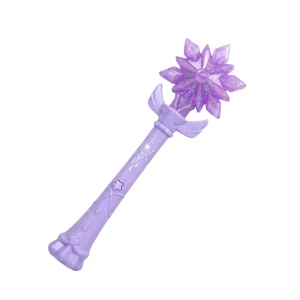 Baghetă magică mov cu stea – jucărie interactivă cu lumini led și sunete, Genie Pets, Whimsy Workshop